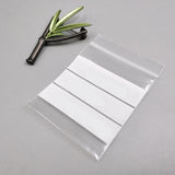 100 Clear Plastic Zip Bags Strong Poly Baggies Resealable Zipper Top Storage