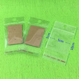 100 Clear Self Adhesive Seal Plastic Bags with Hanging Hole