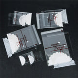 100 Clear Self Seal Adhesive Poly Bags 7x7-16x20cm Lace Bow Jewelry Package