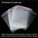 100pcs Clear Self-adhesive Sealing Bags, Jewelry Candy Cookie Packaging