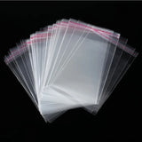 100pcs Clear Self-adhesive Sealing Bags, Jewelry Candy Cookie Packaging