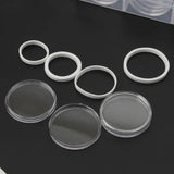 100pcs Coin Storage Box Adjustable Plastic Coin Collection Case