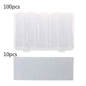 100pcs Coin Storage Box Adjustable Plastic Coin Collection Case
