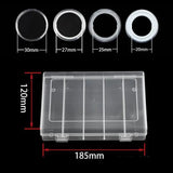 100pcs Coin Storage Box Adjustable Plastic Coin Collection Case