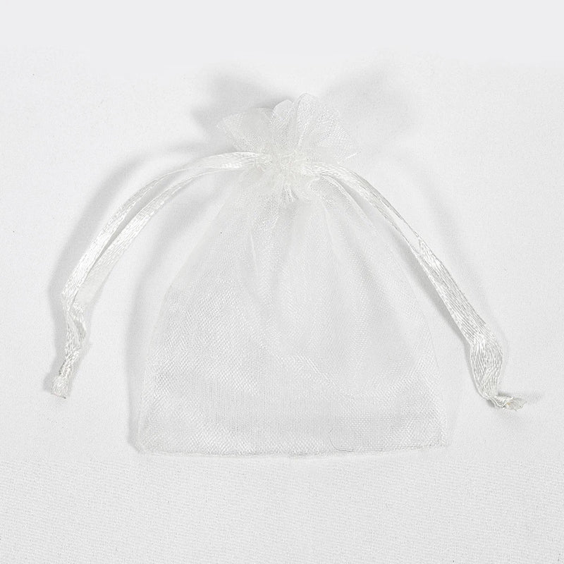 100pcs Colorful Drawstring Organza Bags Gift Packaging Bags DIY Jewelry Packing