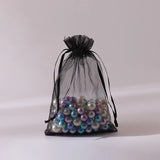 100pcs Colorful Drawstring Organza Bags Gift Packaging Bags DIY Jewelry Packing