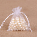 100pcs Colorful Drawstring Organza Bags Gift Packaging Bags DIY Jewelry Packing