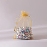 100pcs Colorful Drawstring Organza Bags Gift Packaging Bags DIY Jewelry Packing