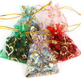 100pcs Colorful Organza Bags Wedding Party Pouches 7x9 9x12 MM