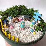 100pcs Colorful Mushroom Dollhouse Fairy Garden Decor red