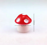 100pcs Colorful Mushroom Dollhouse Fairy Garden Decor red