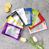 100 Colorful Mylar Ziplock Bags Jewelry Packaging