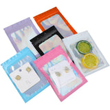 100pcs Hologram Zip Lock Bags Mylar Plastic Packaging
