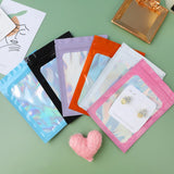 100pcs Hologram Zip Lock Bags Mylar Plastic Packaging