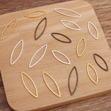 100pcs Copper Frame Molds Geometric Epoxy Resin Charms For DIY Pendants