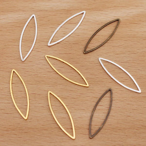 100pcs Copper Frame Molds Geometric Epoxy Resin Charms For DIY Pendants