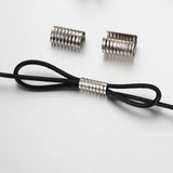 100pcs Cord String Round Crimp End Clip for DIY Jewelry Making