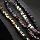 100pcs Purple Crystal Rondelle Spacer Beads for Jewelry Making