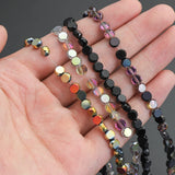 100pcs Purple Crystal Rondelle Spacer Beads for Jewelry Making