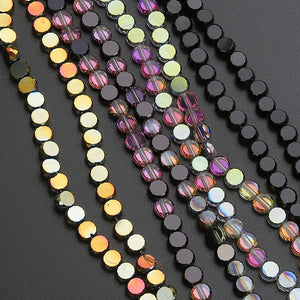 100pcs Purple Crystal Rondelle Spacer Beads for Jewelry Making