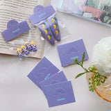100pcs Pink Paper Label Tag Cards Foldable Jewelry Packaging Display Bags