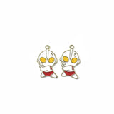 100pcs Ultraman Little Monster Drop Oil Pendants Alloy Necklace Earrings