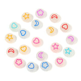 100pcs Luminous Acrylic Beads Set for DIY Crafts and Early Education