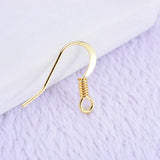 100pcs DIY Earrings Accessories Spring Ear Hooks Anti-Allergy