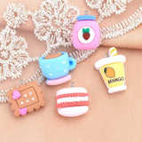 100pcs DIY Food Bread Biscuit Charms for Jewelry Making