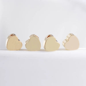100pcs DIY Charm Copper Beads Heart Shape Bracelet Beads