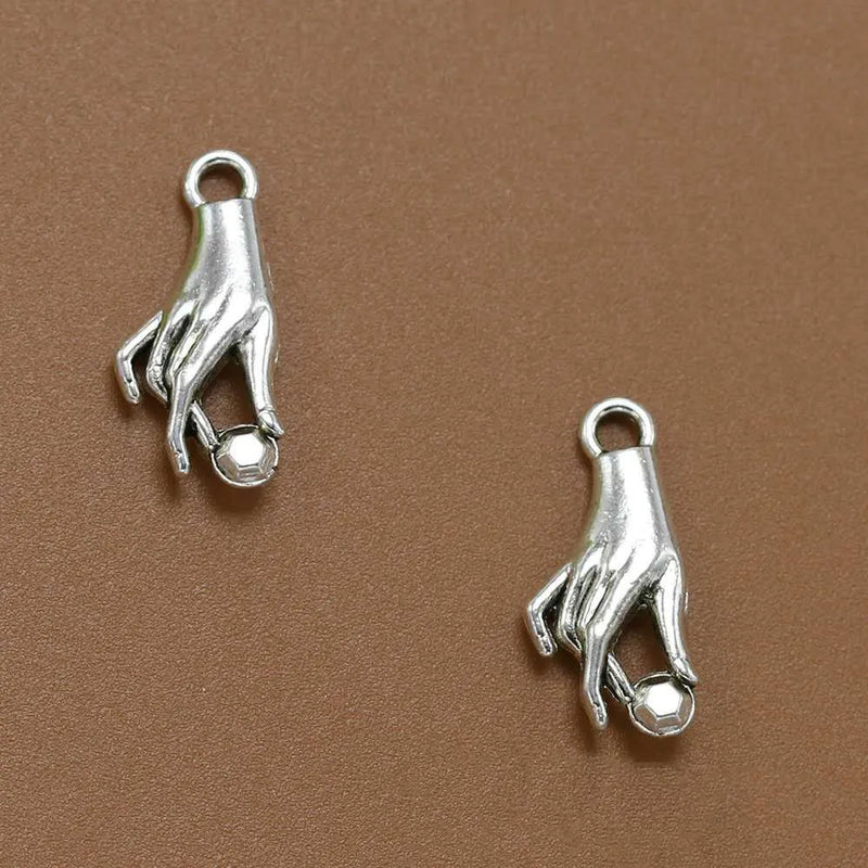 100pcs Victorian Hand Alloy Earring Charms DIY Necklace Pendant