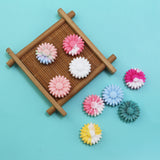 100pcs Daisy Silicone Beads Turquoise Glitter Pearls for Teething Pacifier