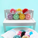 100pcs Daisy Silicone Beads Turquoise Glitter Pearls for Teething Pacifier