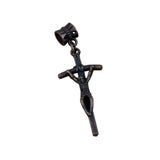 100pcs Ancient Copper Crucifix Cross Religious Charm Beads for Bracelet Jewelry