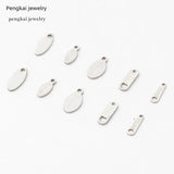 100pcs Stainless Steel Engraved Tail Chain Hook Spring Season Pendant