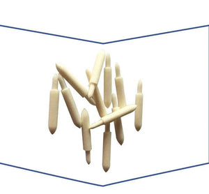 100pcs Double End Rhodium Pen Tips for Jewelry Pen Plating