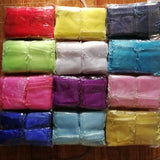 100pcs Drawstring Organza Bags Jewelry Packaging Bags 5x7 7x9 9x12 10x15cm