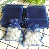 100pcs Drawstring Organza Bags Jewelry Packaging Bags 5x7 7x9 9x12 10x15cm