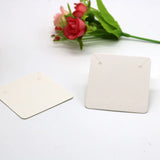 100pcs Earring Display Cards Necklace Jewelry Holder Cardboard Brown Packaging