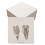 100pcs Jewelry Display Stand Holder Blank Cardboard Package Paper Cards