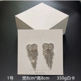 100pcs Jewelry Display Stand Holder Blank Cardboard Package Paper Cards