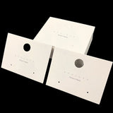 100pcs Jewelry Display Stand Holder Blank Cardboard Package Paper Cards