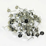 100pcs Earrings Post Pad Blank Findings DIY