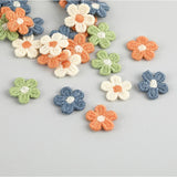 100pcs Embroidered Small Flowers Appliques DIY Wedding Party Decor