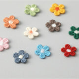 100pcs Embroidered Small Flowers Appliques DIY Wedding Party Decor