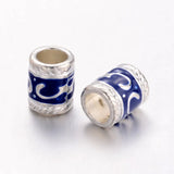 100pcs Enamel Alloy European Beads for Jewelry Making DIY Bracelet Necklace