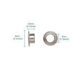 100pcs Brass Eyelet Core for Jewelry Making 8x3.5mm