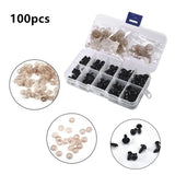 100pcs Plastic Safety Eyes for Toys DIY Funny Toy Eyes 6mm 8mm 12mm