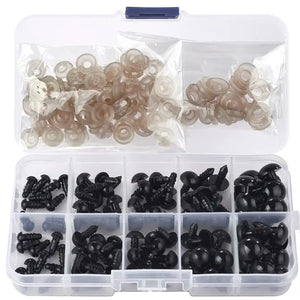 100pcs Plastic Safety Eyes for Toys DIY Funny Toy Eyes 6mm 8mm 12mm