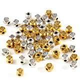 100pcs 4x3mm Faceted Cube Square Beads for Jewelry Making